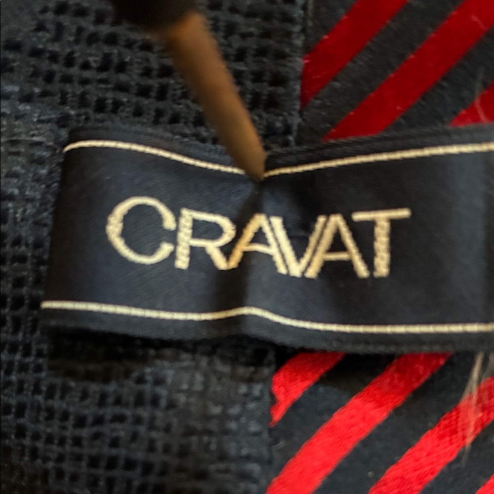 Cravat Red and Black Striped Men’s Tie by